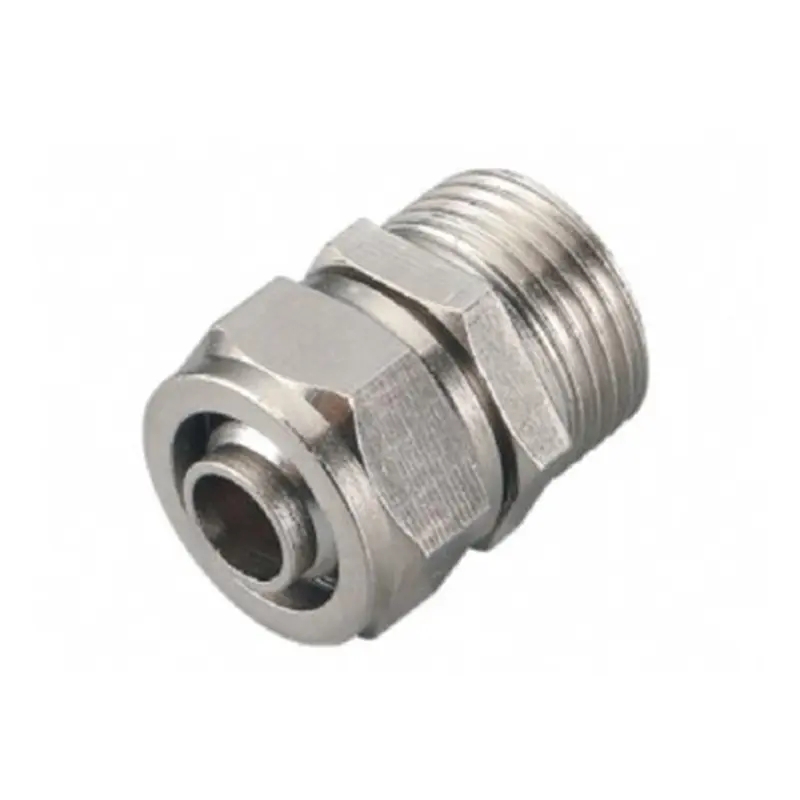 External Threaded Straight-through Quick-Connect Pneumatic Fitting