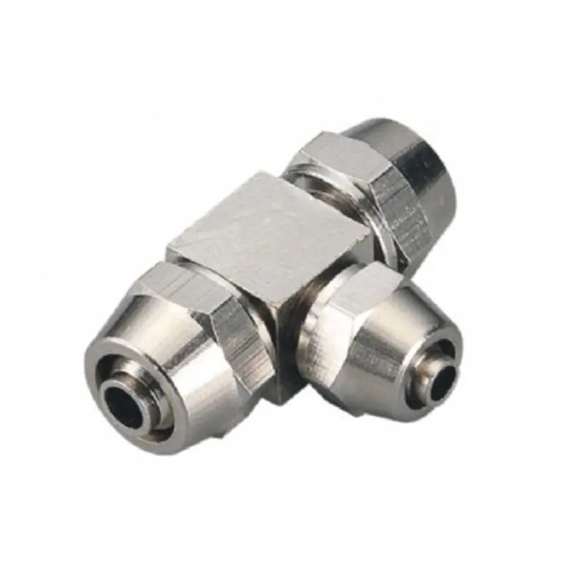 Rapid-Twist Three-Way Pneumatic Fitting Connector